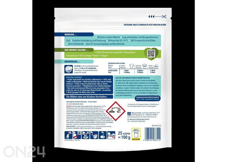 Magic Leaves -pesuainelaput Magic Leaves Universal Dr. Beckmann kuvasuurennos