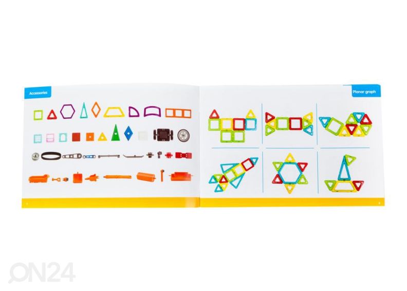 Magneetti rakennussarja Työkoneet 162 kpl Magical Magnet kuvasuurennos