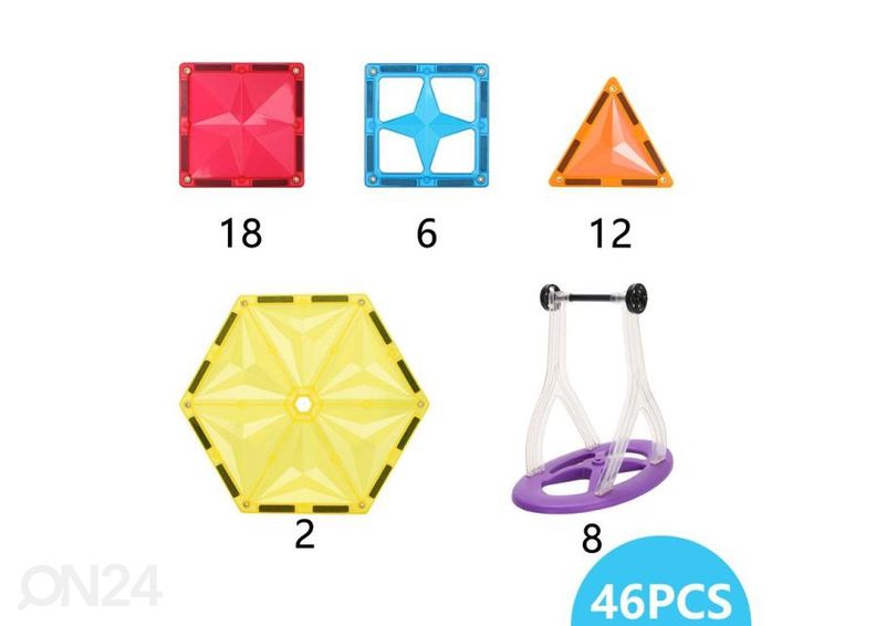 Magneettipalikat MNTL maailmanpyörä, 46 osaa kuvasuurennos