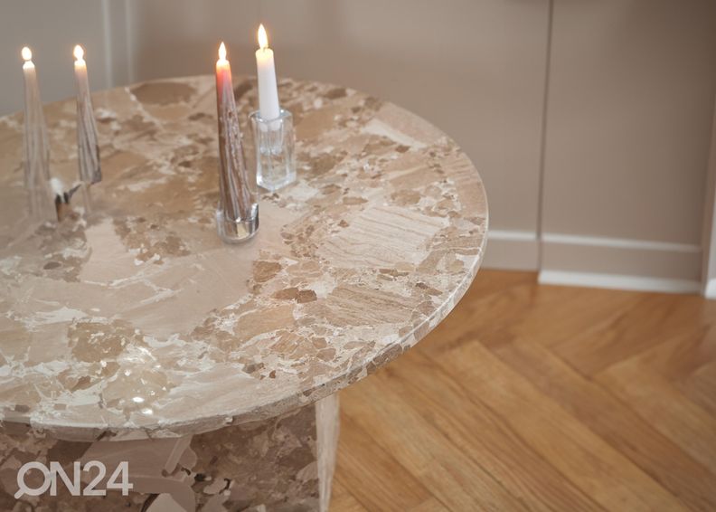 Marmori sohvapöytä Nex Ø 80 cm kuvasuurennos