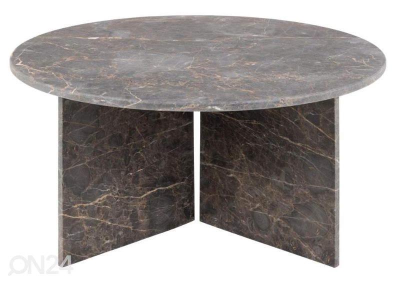 Marmori sohvapöytä Victoria Ø90 cm kuvasuurennos