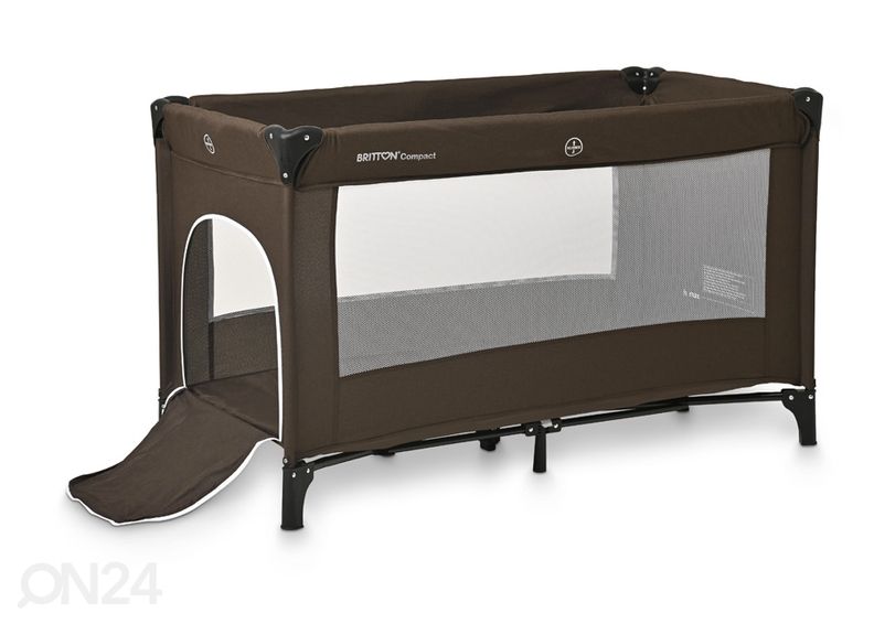 Matkasänky Britton Compact, tummanruskea kuvasuurennos