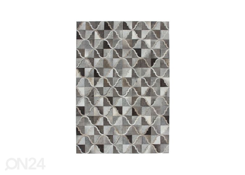 Matto aitoa nahkaa 120x170 cm kuvasuurennos