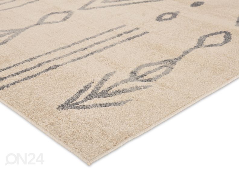 Matto Aztec 160x230 cm, norsunluu/ beige kuvasuurennos