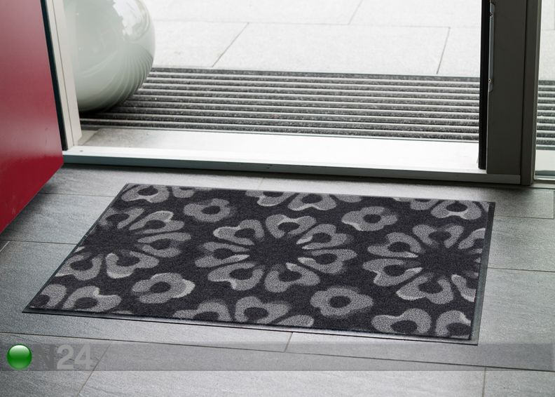 Matto Block Print graphite 50x75 cm kuvasuurennos