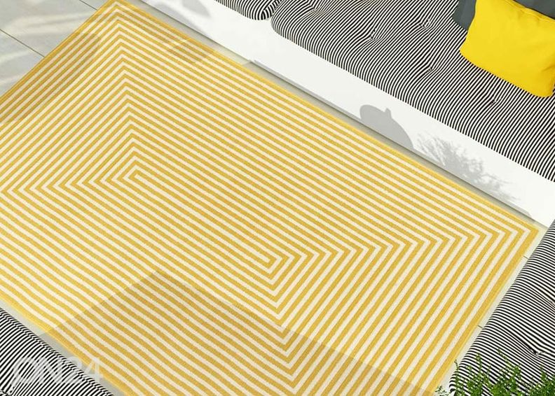 Matto Braid Yellow 160x230 cm kuvasuurennos