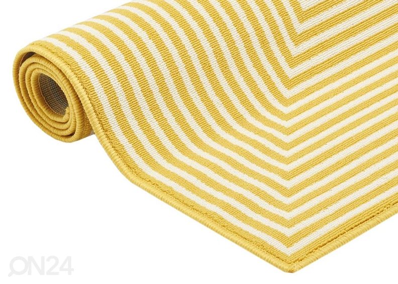 Matto Braid Yellow 160x230 cm kuvasuurennos