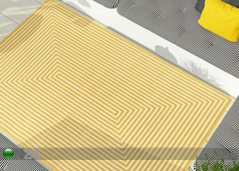 Matto Braid Yellow 200x285 cm kuvasuurennos