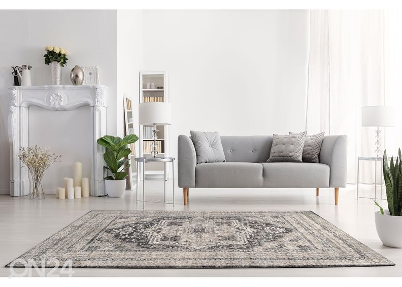 Matto Colorado kermansävy/ tummanharmaa 160x230 cm kuvasuurennos