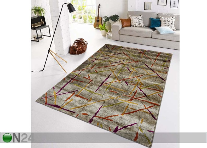 Matto Gipsy Boho Grey 180x270 cm kuvasuurennos