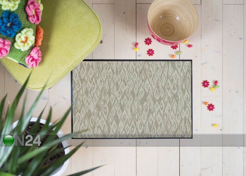 Matto Grit grey-green 50x75 cm kuvasuurennos