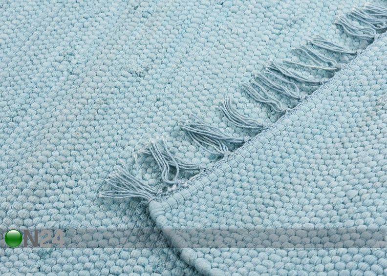 Matto Happy Cotton 60x120 cm, vaaleansininen kuvasuurennos
