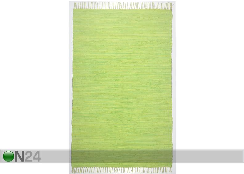 Matto Happy Cotton 60x120 cm, vaaleanvihreä kuvasuurennos