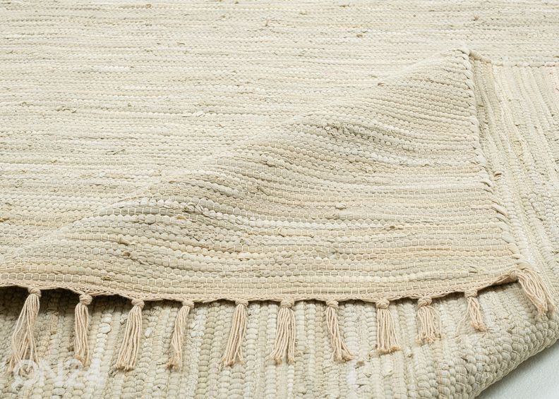 Matto Happy Cotton 90x160 cm, luonnonvalkoinen kuvasuurennos