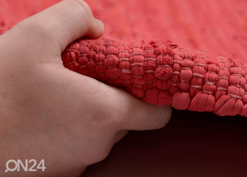 Matto Happy Cotton UNI 160x230 cm, punainen kuvasuurennos