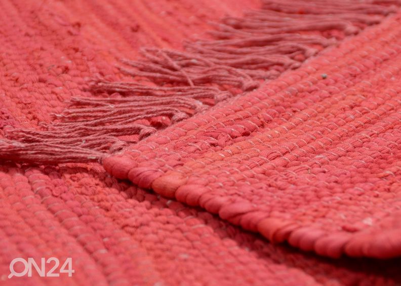 Matto Happy Cotton UNI 160x230 cm, punainen kuvasuurennos