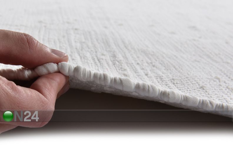 Matto Happy Cotton Uni 160x230 cm, valkoinen kuvasuurennos