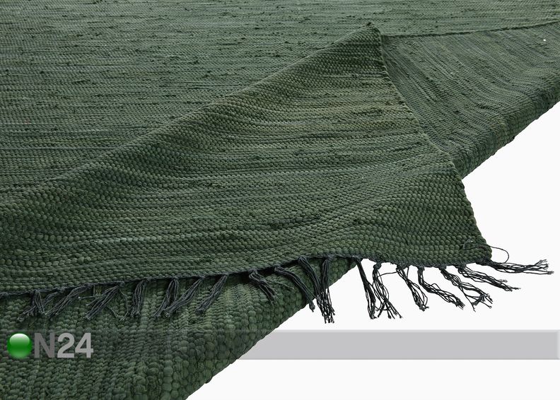 Matto Happy Cotton Uni 40x60 cm, tummanvihreä kuvasuurennos