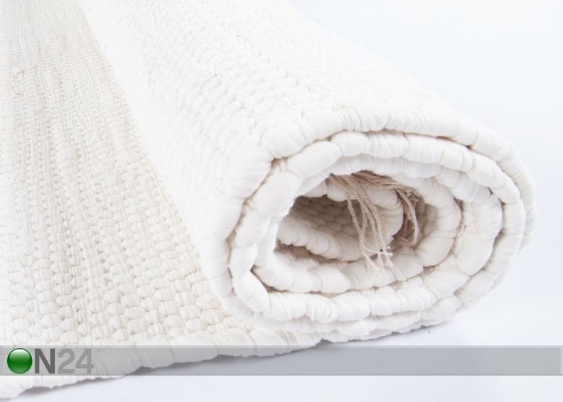 Matto Happy Cotton Uni 40x60 cm, valkoinen kuvasuurennos