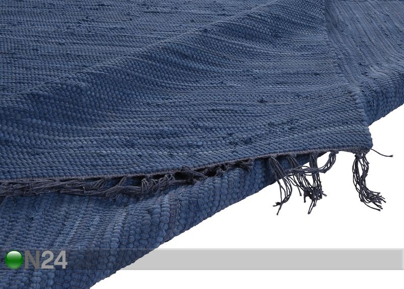 Matto Happy Cotton Uni 60x120 cm, sininen kuvasuurennos