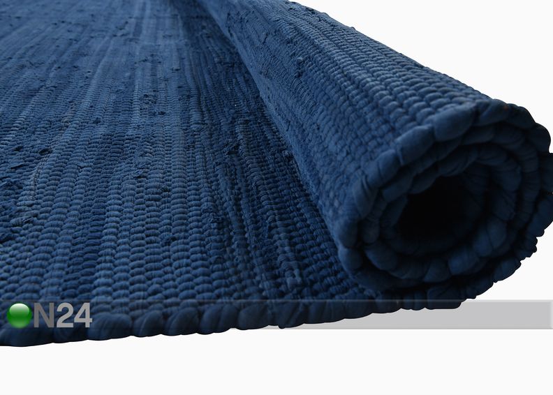 Matto Happy Cotton Uni 60x120 cm, sininen kuvasuurennos