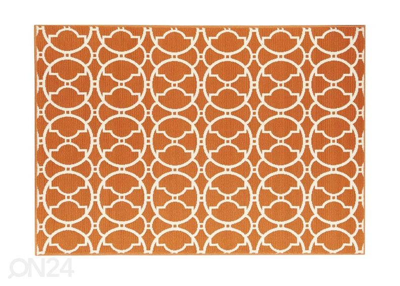 Matto Interlaced Orange 133x190 cm kuvasuurennos
