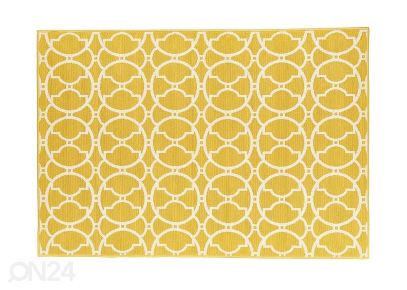 Matto Interlaced Yellow 160x230 cm kuvasuurennos