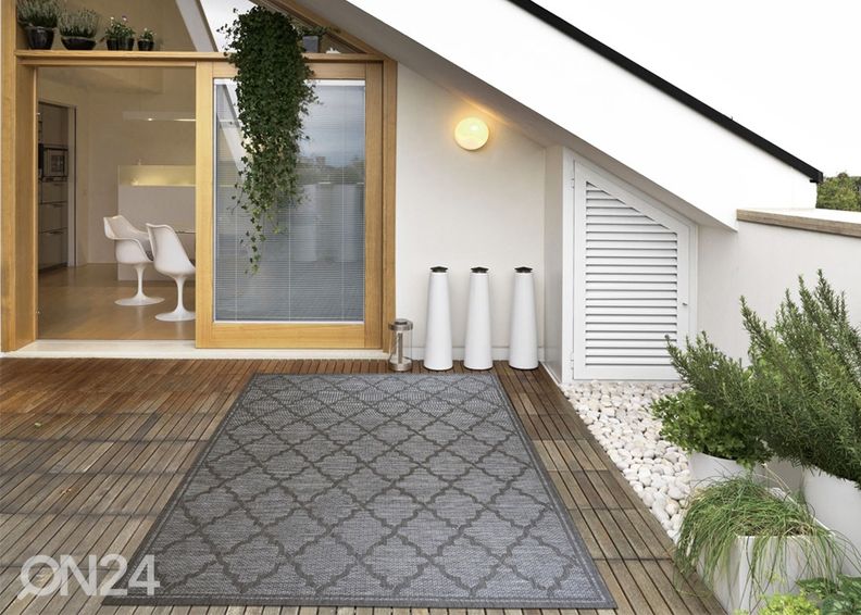 Matto Intreccio Grey 135x190 cm kuvasuurennos