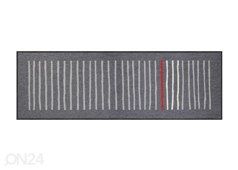 Matto Mikado graphite 60x180 cm kuvasuurennos