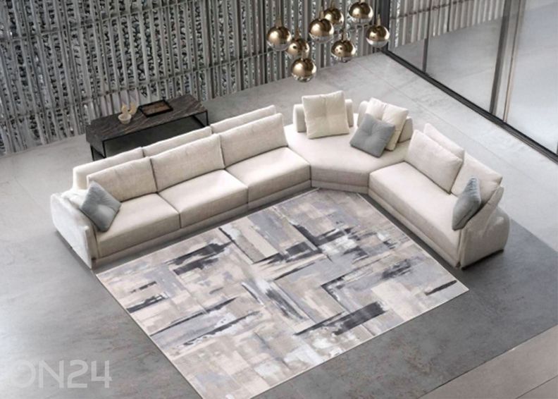 Matto Nevada-9160 harmaa 140x200 cm kuvasuurennos