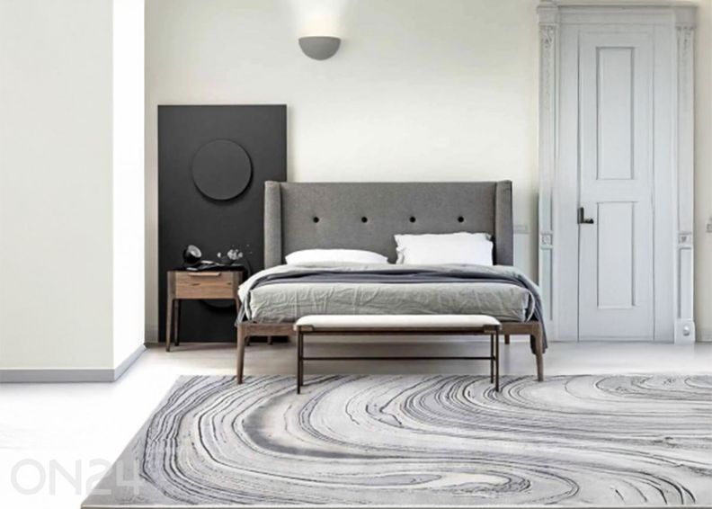 Matto Nevada-9223 harmaa 140x200 cm kuvasuurennos