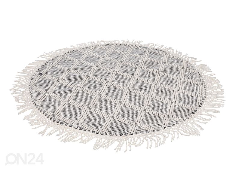 Matto om Tailor Colored Macrame Ø140 cm luonnonsävy kuvasuurennos