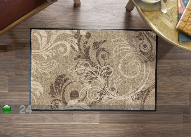 Matto Ornament Harmony taupe 50x75 cm kuvasuurennos