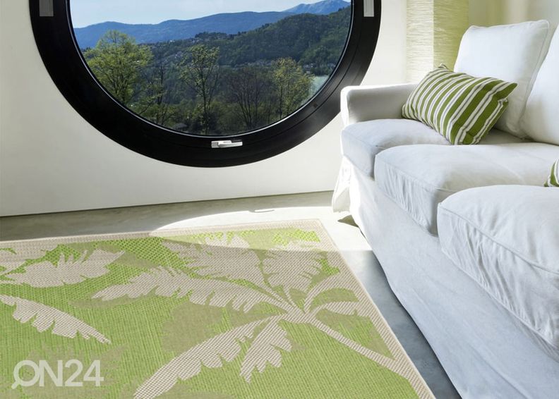 Matto Palms Green 135x190 cm kuvasuurennos