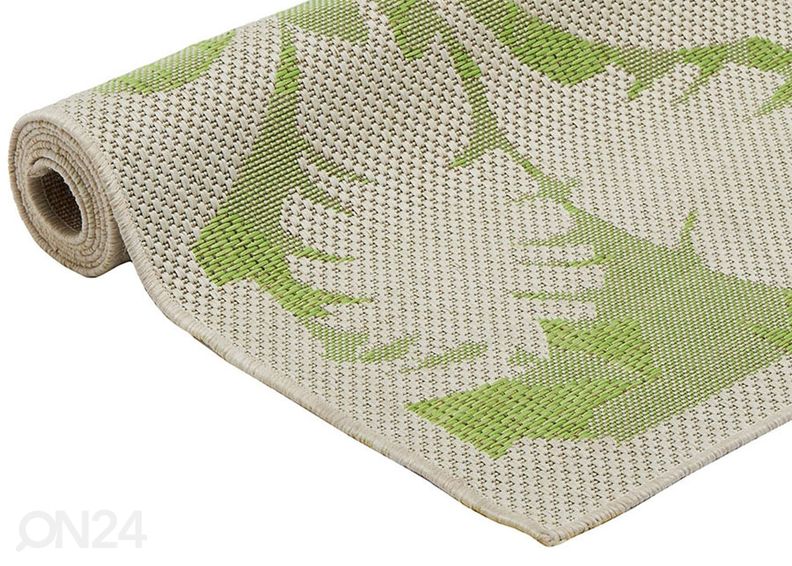 Matto Palms Green 160x230 cm kuvasuurennos