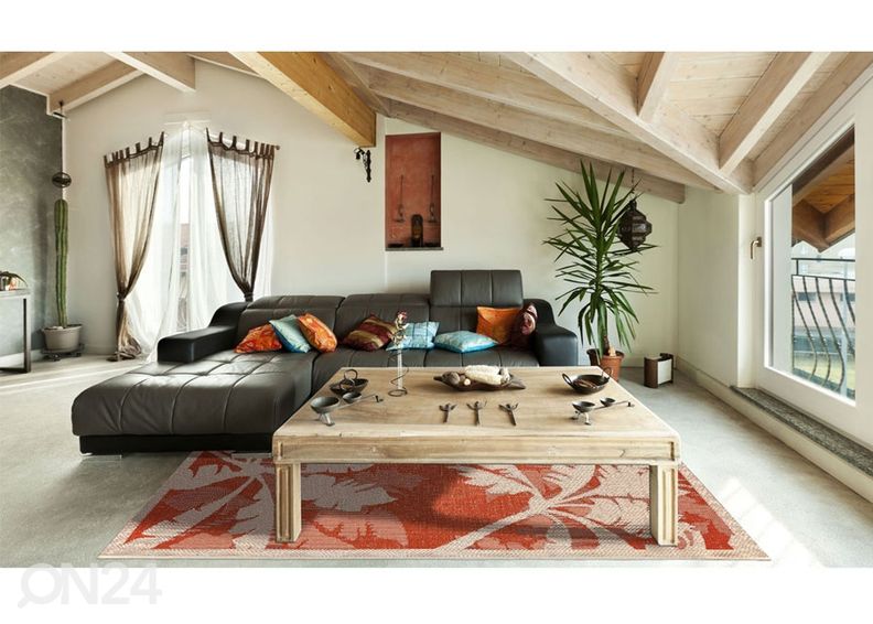 Matto PPalms Orange 135x190 cm kuvasuurennos