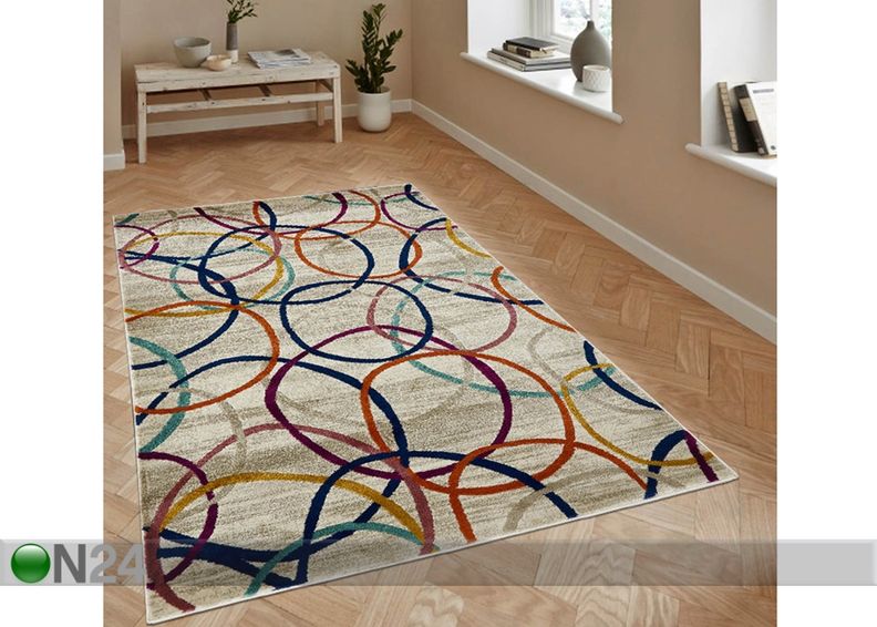 Matto Rings Multi 180x270 cm kuvasuurennos