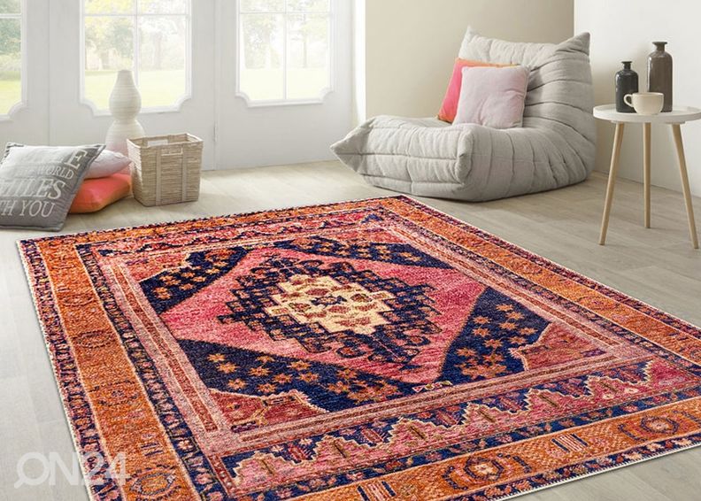 Matto Senneh Pink 200x290 cm kuvasuurennos