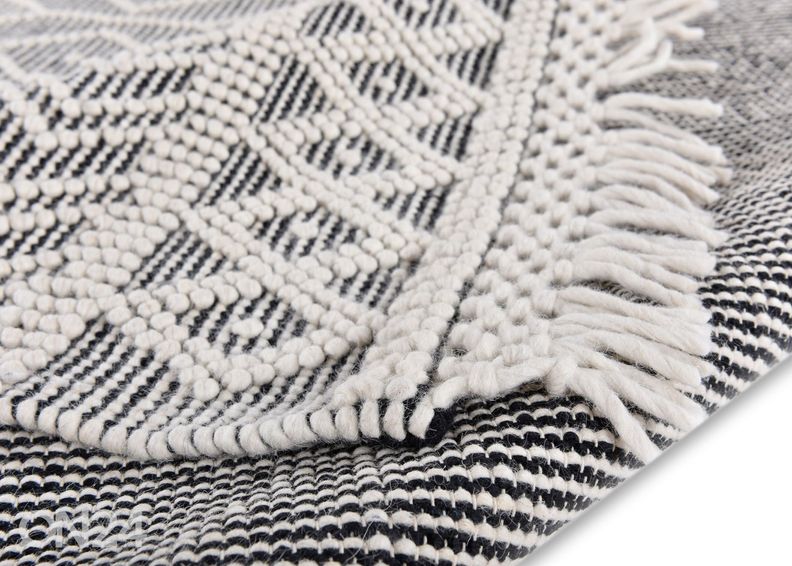 Matto Tom Tailor Colored Macrame, 140x200 cm harmaa kuvasuurennos
