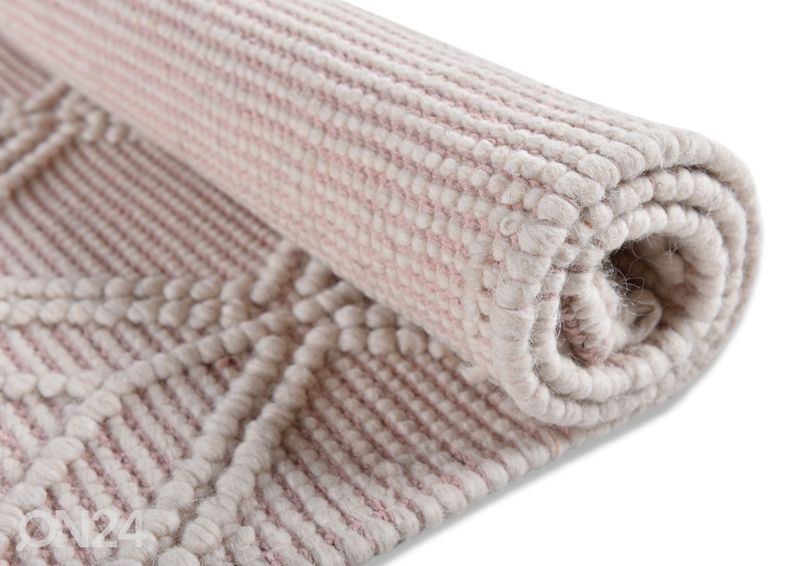 Matto Tom Tailor Colored Macrame, 140x200 cm vaaleanpunainen kuvasuurennos