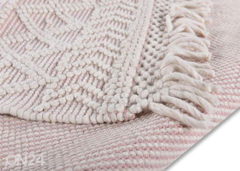 Matto Tom Tailor Colored Macrame, 140x200 cm vaaleanpunainen kuvasuurennos