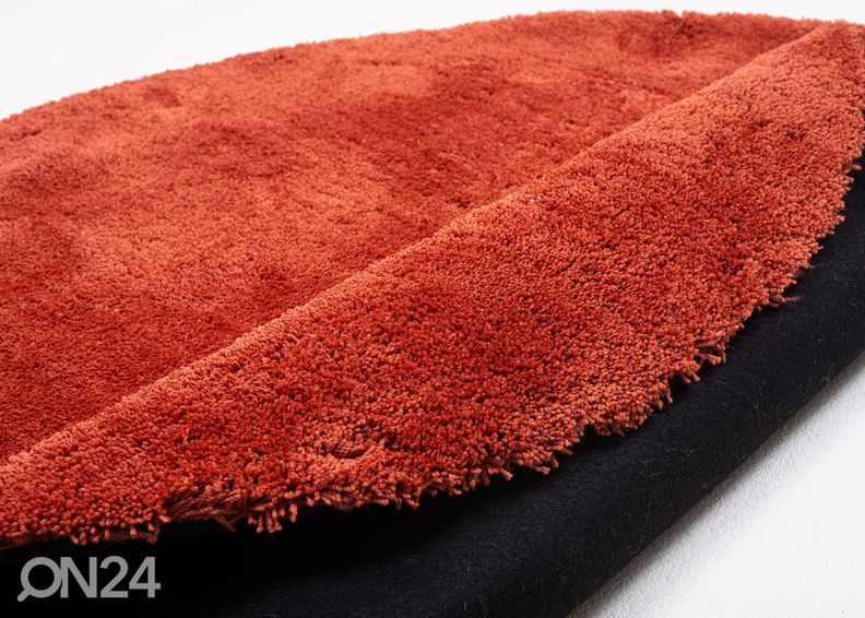 Matto Tom Tailor Cozy Ø190 cm ruosteenvärinen kuvasuurennos