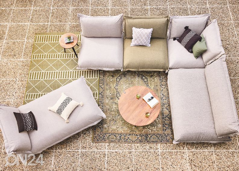 Matto Tom Tailor Funky Outdoor Geometric, 60x100 cm vihreä kuvasuurennos