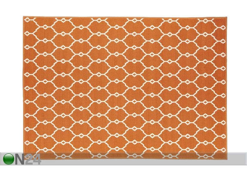 Matto Trellis Orange 133x190 cm kuvasuurennos