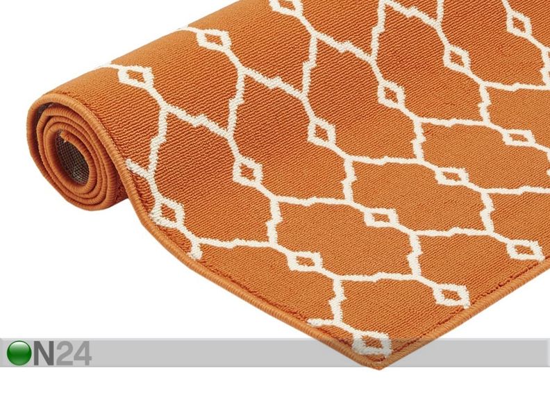Matto Trellis Orange 133x190 cm kuvasuurennos