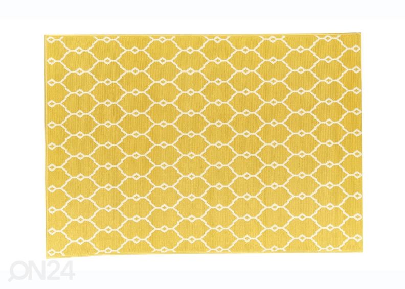 Matto Trellis Yellow 133x190 cm kuvasuurennos