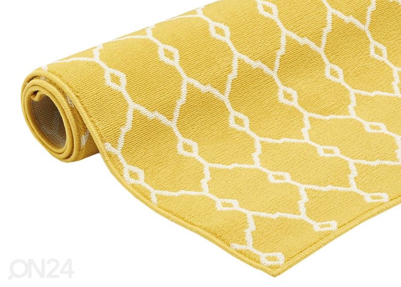Matto Trellis Yellow 133x190 cm kuvasuurennos
