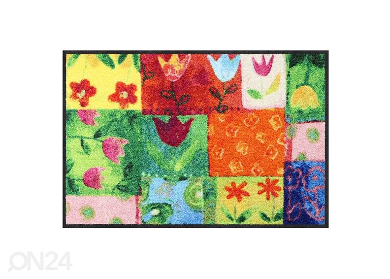 Matto TULPENPATCHWORK 50x75 cm kuvasuurennos