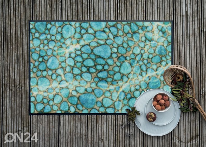 Matto Turquoise Stone 50x75 cm kuvasuurennos