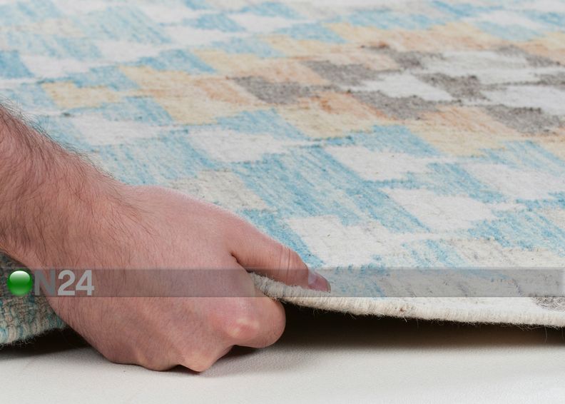 Matto Vintage Check Kelim 140x200cm kuvasuurennos